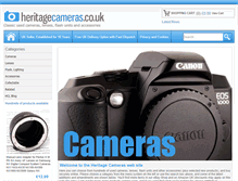 Tablet Screenshot of heritagecameras.co.uk